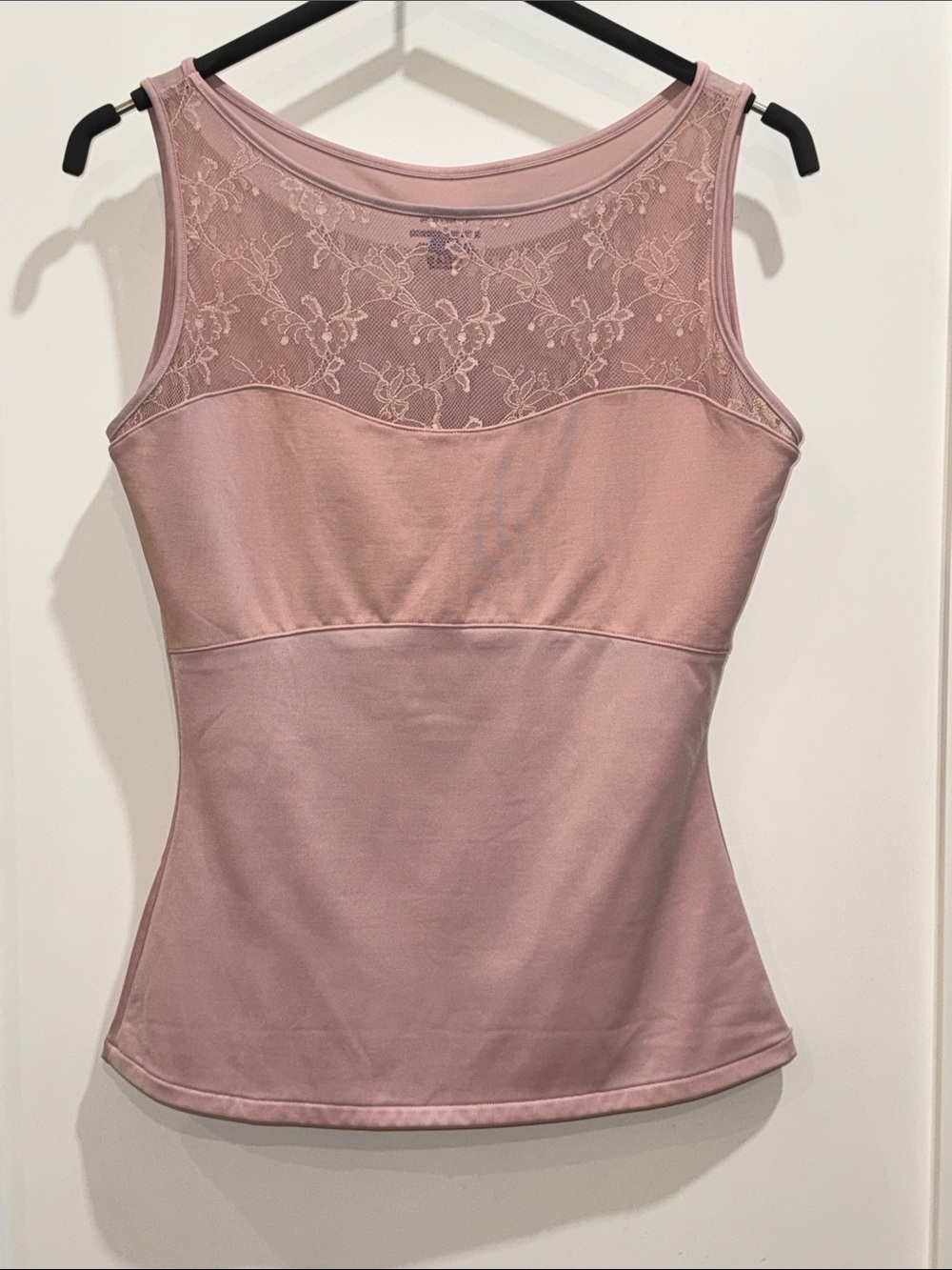 SPANX large wm’s Dusty rose / Pink Lace Tank Top / camisole